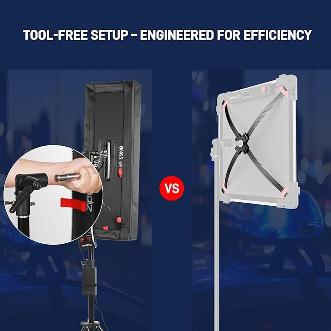 GVM Z200B Flexible LED Light Panel with Bluetooth Control, 200W Photography Light with Zipper Splicable, 2700K-6800K, Ultra-Thin 12"x36" Video Light with Softbox for Studio, Film, Vlog, Photography