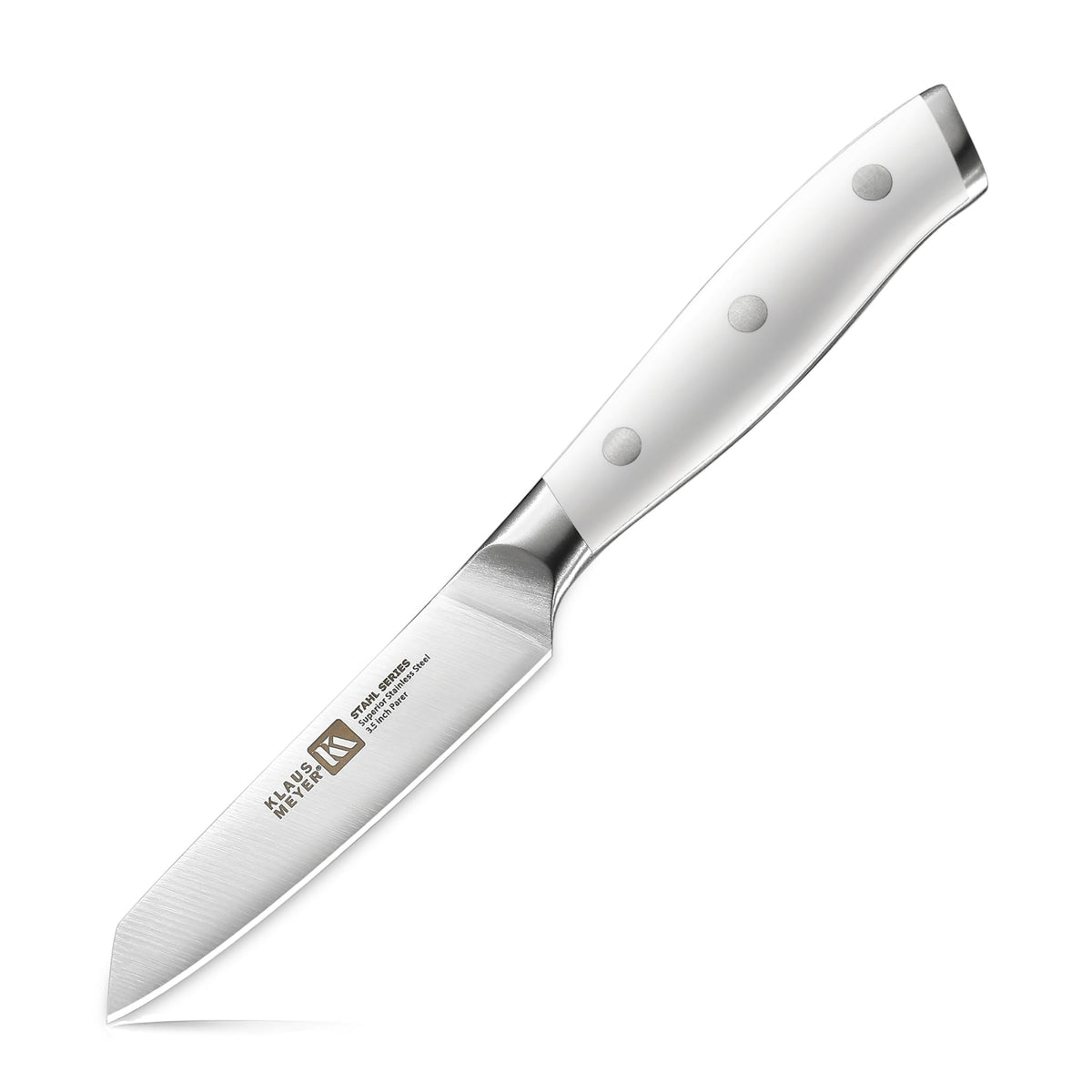Klaus Meyer High Carbon Steel 3.5 Inch Paring Knife For Fruits (Black)
