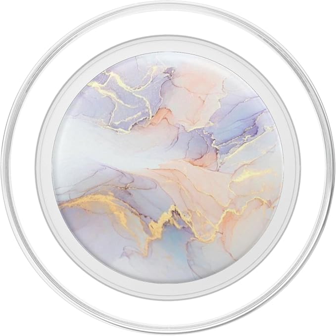 Marble-Like Pink with Purple and Gold Colors PopSockets Adhesive PopGrip