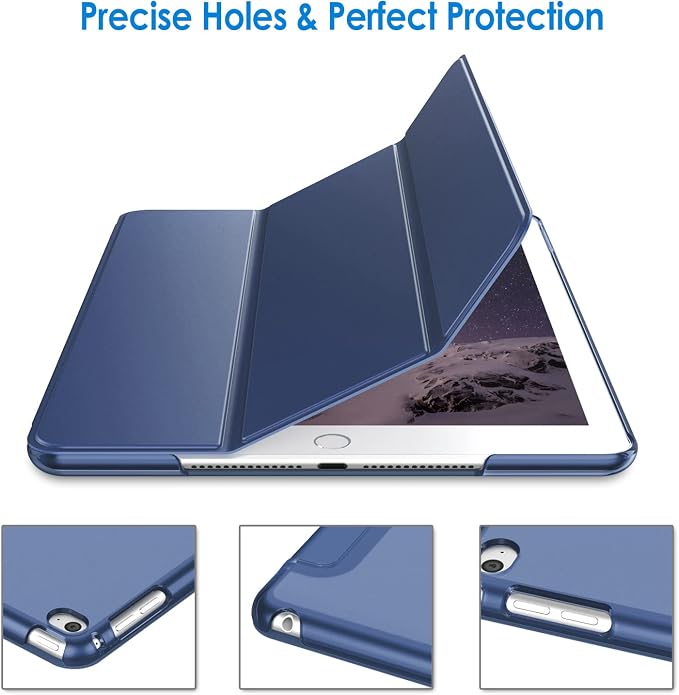 JETech Case for iPad Air 2 (2nd Generation) Smart Cover Auto Wake/Sleep (Blue)