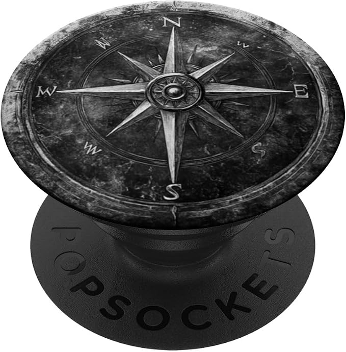 Nautical compass vintage compass PopSockets PopGrip for MagSafe