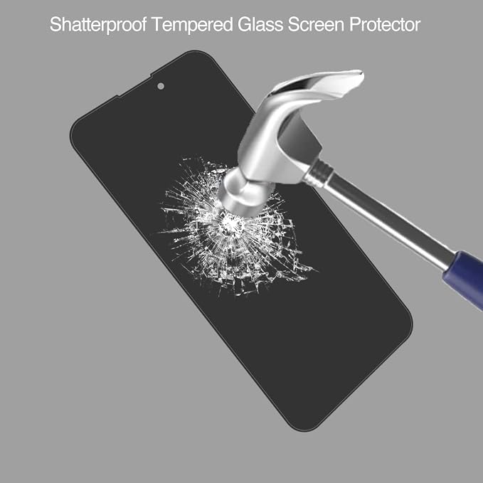Deara ArmorPro 9H+ Tempered Glass Privacy Screen Protector for iPhone 11 Pro Max/iPhone Xs Max [6.5 Inch] Anti Spy Case Friendly (Longest Durable) 2 Pack