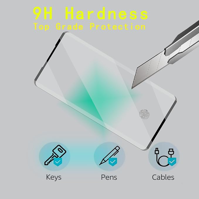 [4 Pack] Tempered Glass Screen Protector for Samsung Galaxy Note 10 | Tempered Glass Scratch Resistant Easy-Install Bubble Free Anti-Fingerprint