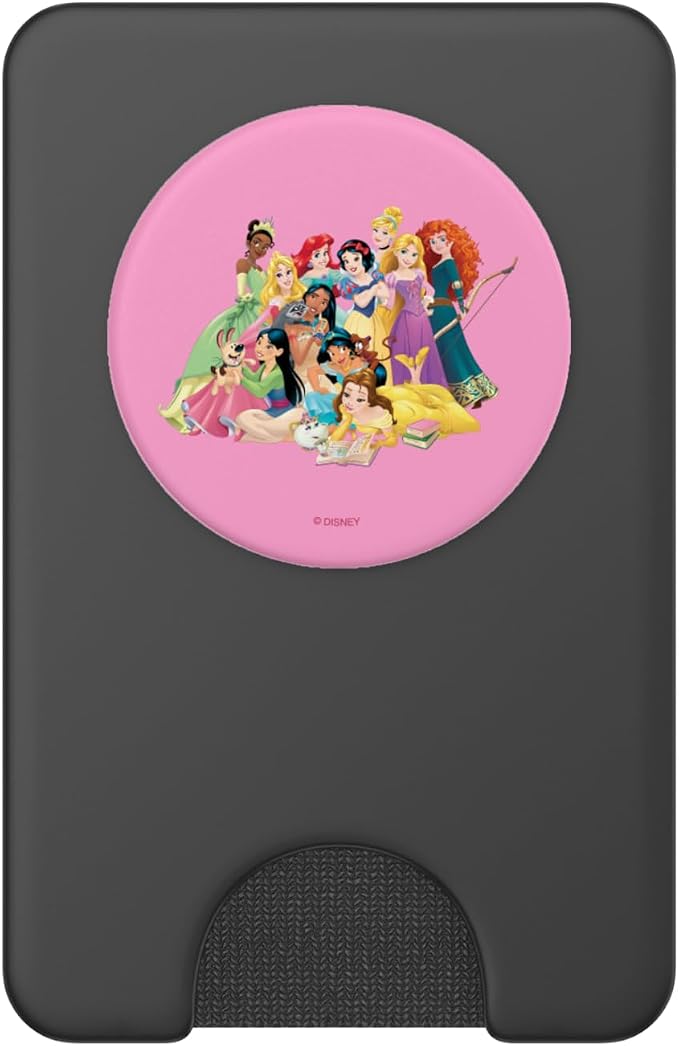 Disney Princesses Group Photo in Pink PopSockets Adhesive PopGrip