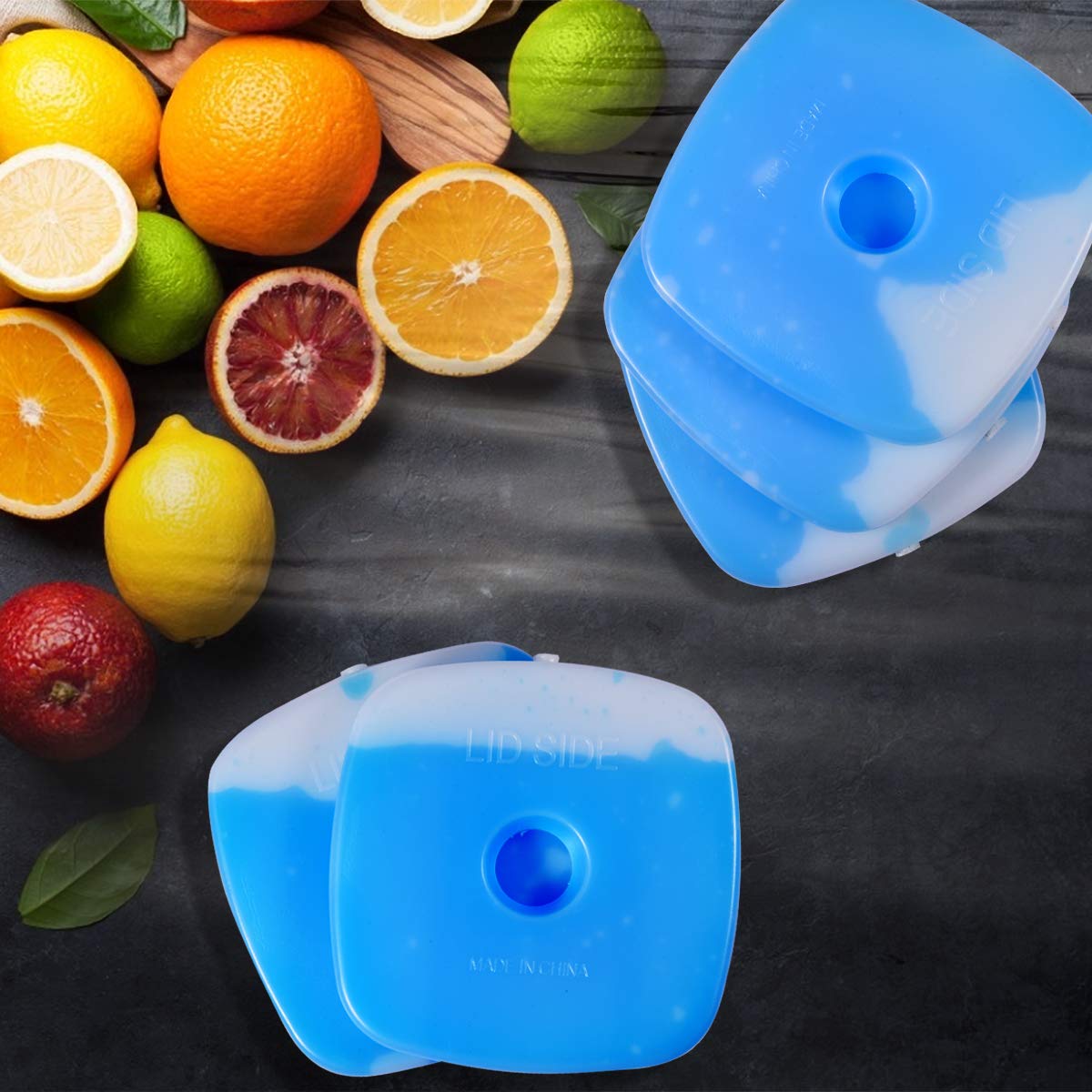 Cold Ice Pack Brick Reusable Long Lasting Cool Slim Thin Freezer Pack Cooler for Lunch Boxes Bag