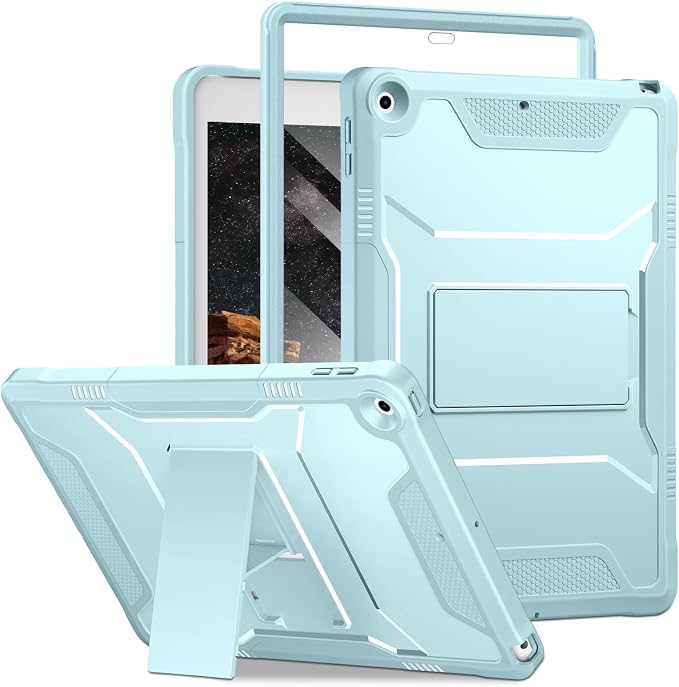 DTTO Case for for iPad 9th/8th/7th Generation 10.2-inch Black | Durable Shockproof Protective Cover Built-in Screen Protector &amp Kickstand Corner Protection