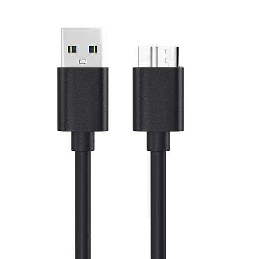 5-Pack USB 3.0 Micro B Cable External Hard Drive Data Cord for Seagate | For Toshiba Western Digital WD My Passport 3 ft