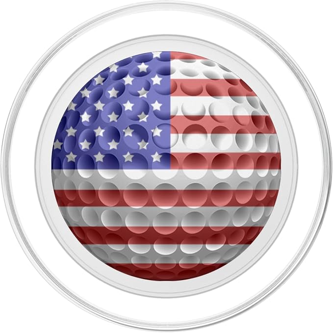 Golf USA Flag American Golfing PopSockets Adhesive PopGrip