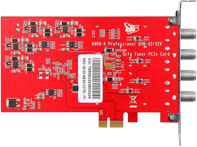 TBS6909X DVB-S/ S2/ S2X 8 Tuner PCI Express Digital Satellite TV Card for Live TV