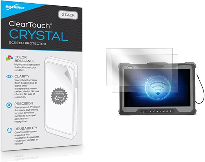 BoxWave Screen Protector Compatible with Getac A140 - ClearTouch Anti-Glare (2-Pack) Anti-Fingerprint Matte Film Skin for Getac A140 Getac A140 S410