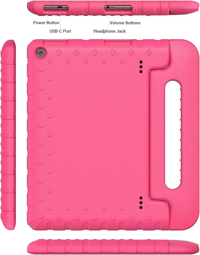 Kids Case for Amazon Fire HD 10 5/7/9 GenHandle Stand Green | Shockproof Lightweight designed for Amazon Fire hd 10 Tablet case Kids 5th/7th/9th Generation 2015/2017/2019 Released
