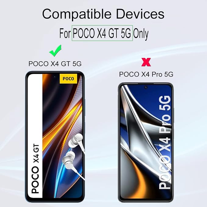 Ibywind for Xiaomi Poco X4 GT 5G Screen Protector2 Pack9H Hardness Tempered Glass and Camera Lens Protectorwith Alignment FrameFull CoverageBubble FreeFingerprint UnlockScratch Resistant