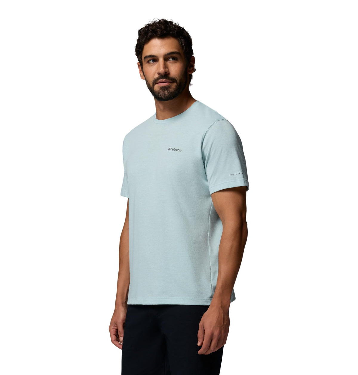 Columbia Men's Thistletown Hills Short Sleeve T-Shirt, Crushed Blue/Heather, X-Small