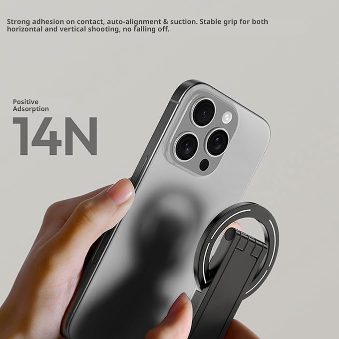 Phone Tripod Stand for 17 16 15 Foldable Aluminium Bracket with Desktop/Handheld Portable Travel Phone Holder