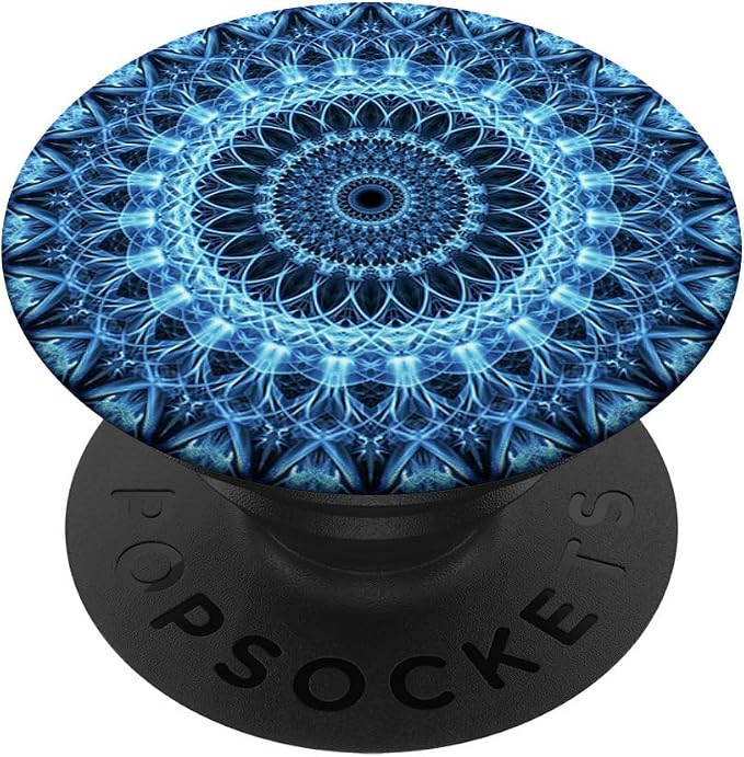 Blue Mandala Pop Mount Socket Cute Designed Divine Mandala PopSockets Adhesive PopGrip