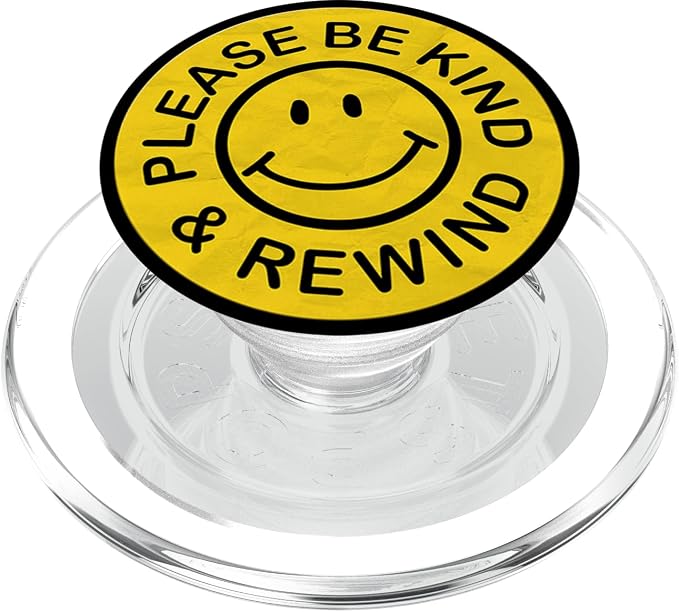 Be Kind Rewind Apparel Retro Nostalgia Sticker 80s 90s PopSockets Adhesive PopGrip