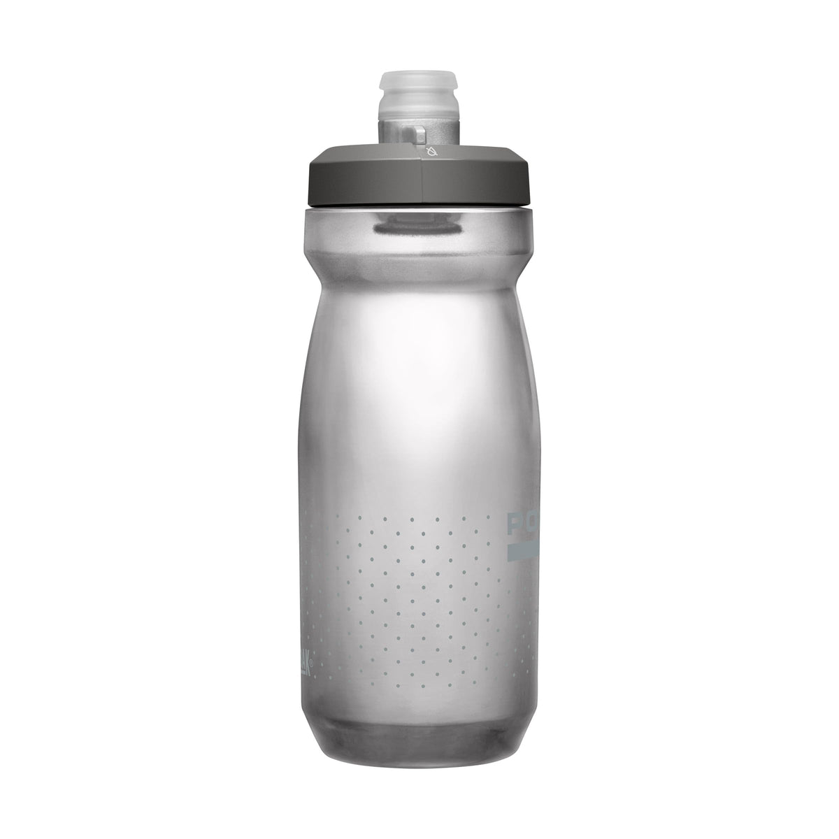 CamelBak Podium Bike Squeeze Water Bottle, High‑Flow Easy‑Squeeze Design for Cycling Performance, 21oz, Smoke
