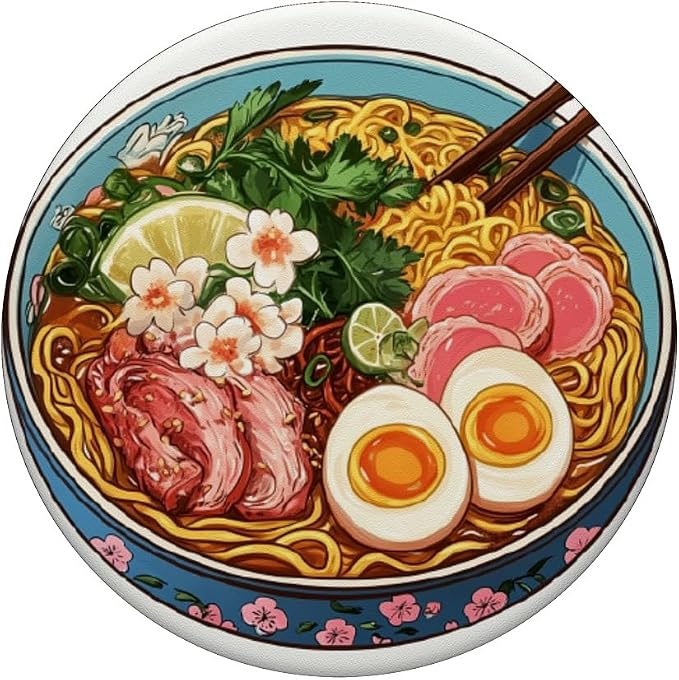 Ramen Lover Noodle Soup Japanese Foodie Asian Food PopSockets PopGrip for MagSafe
