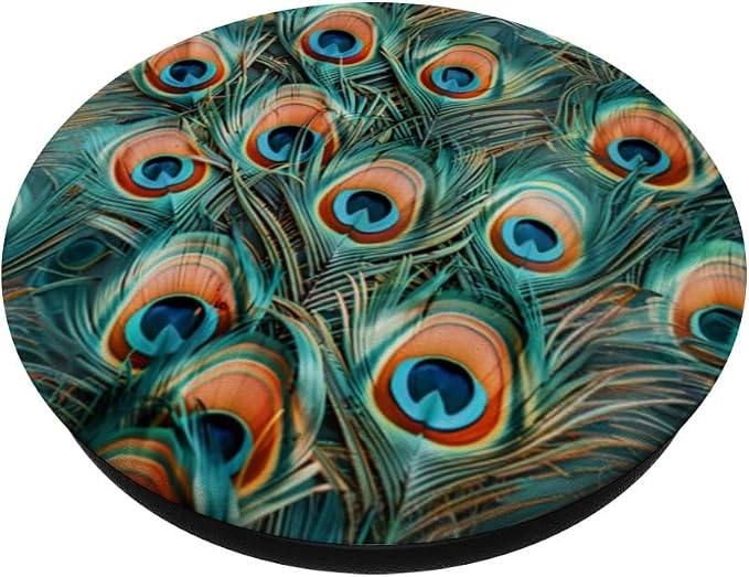 Peacock Feather Pattern PopSockets PopGrip for MagSafe