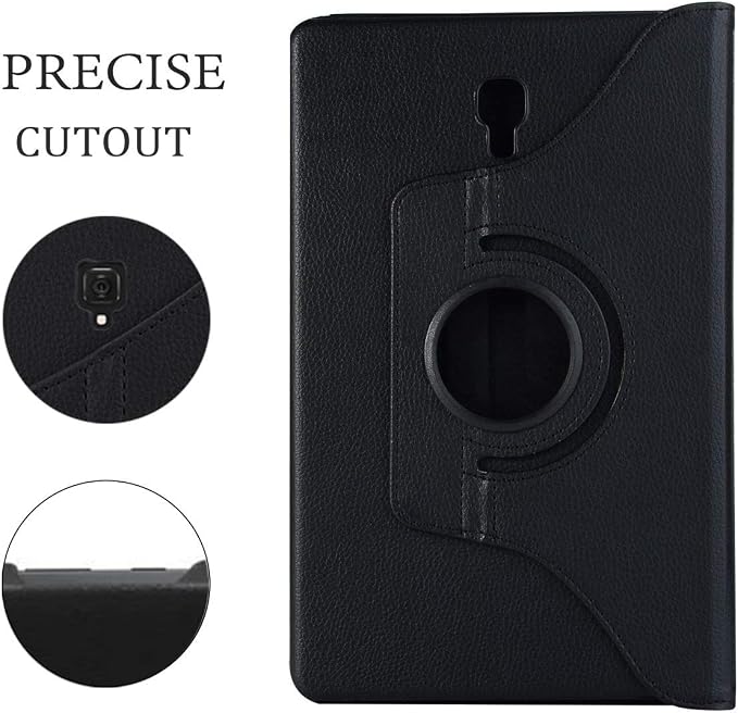Case for Galaxy Tab A 8.0 2017 Old Model 360 Degree Rotating Case Cover for Samsung Galaxy Tab A 8.0 Inch 2017 Release (SM-T380/SM-T385) - Black