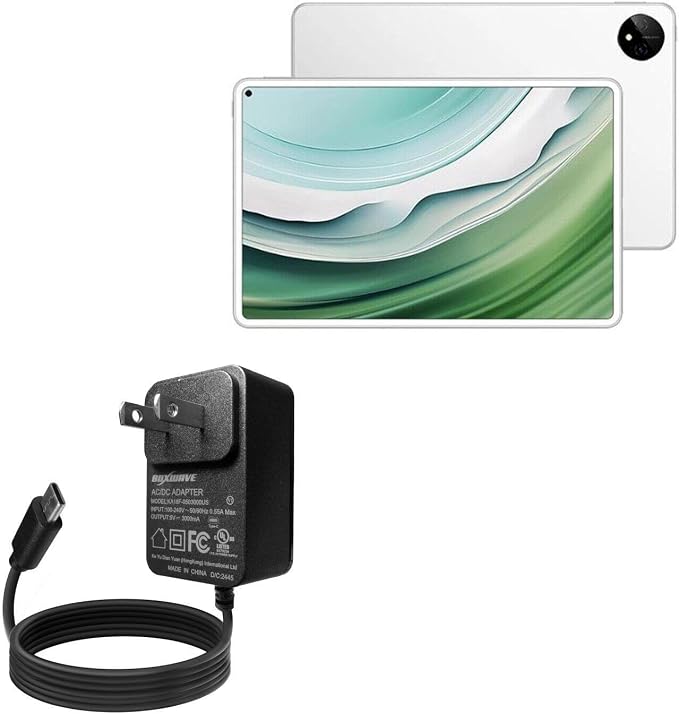 BoxWave Charger Compatible with Huawei MatePad Pro 11 (2024) - Wall Charger Direct (15W) Rapid Charge Your Device with Built-in 3ft Cable
