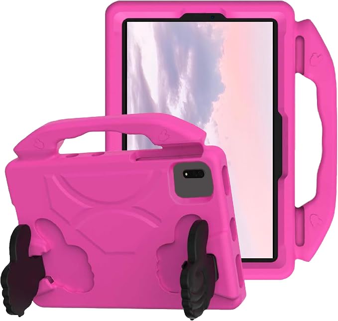 For Samsung Galaxy S11/S10/S9/S9FE/S8/S7 11 EVA Material Light Weight Shockproof Rugged Heavy Duty Thumb Kickstand Tablet Case For Lenovo M11/TAB Idea/Xiaoxin Pad Xiaomi PDA HONOR PAD X8a/X8b (black)