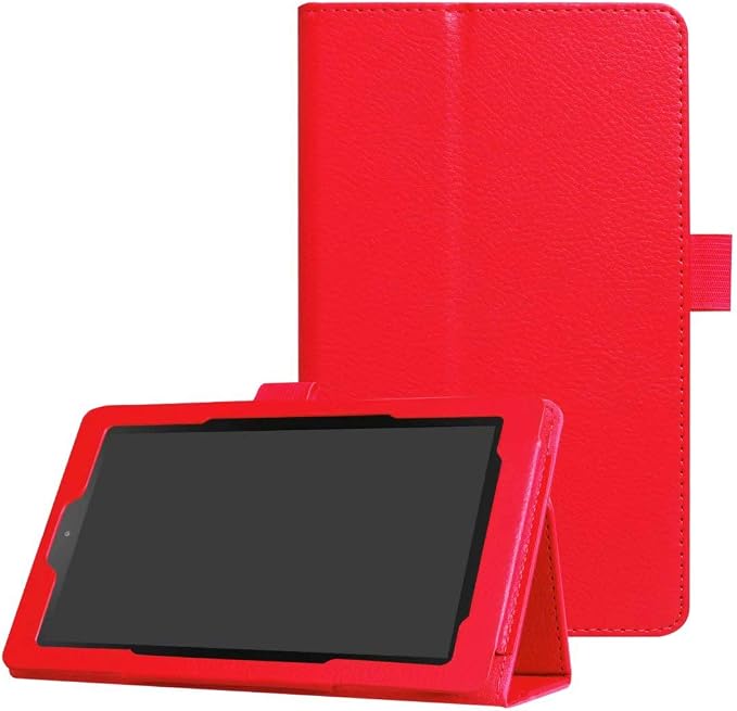 Tablet Cover for Amazon Kindle Fire 7 5th Generation(Model:SV98LN2015 Release)Ultra Slim Folio Stand Lightweight Leather Case for Kindle Fire HD7 5th Gen 7 (Li-Brown)