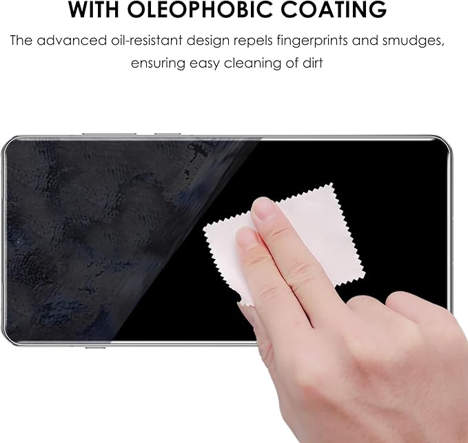 Privacy Screen Protector for OnePlus 13 Tempered Glass UV Set - 2 Pack Anti Spy Edge to Edge Full Protection Fingerprint-ID Compatible Sensitive Touch