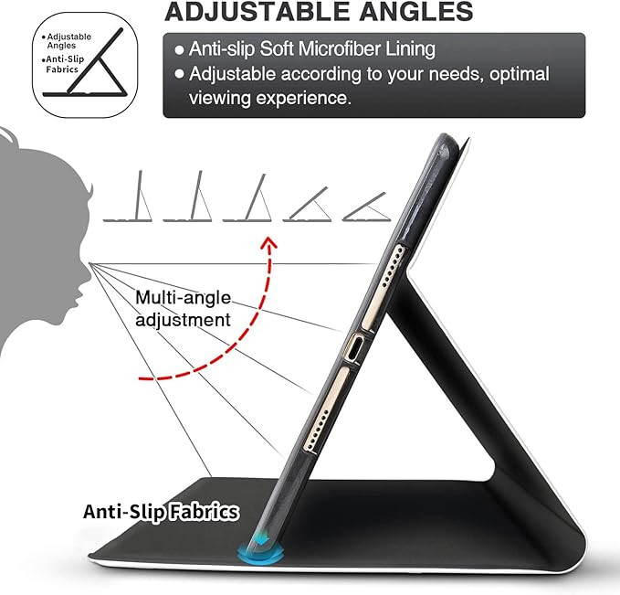 for iPad Air 11 (2024)/ iPad Air 6th/5th/4th Gen Case (2025/2024/2022/2020) 10.9 Inch CaseBEOTIWAD Shockproof Slim PU Leather Stand Protective Cover with Auto Sleep/Wake-Bible Verses Philippians 4-13
