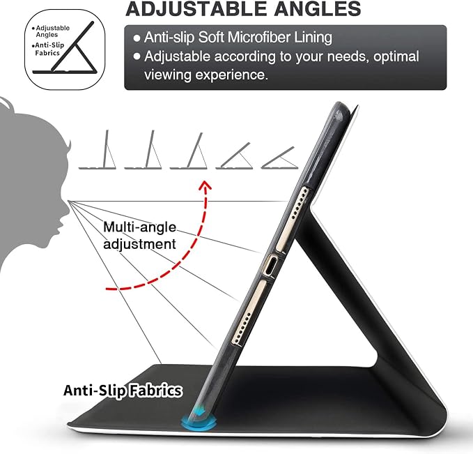 for iPad Air 11 (2024)/ iPad Air 6th/5th/4th Gen Case (2025/2024/2022/2020) 10.9 Inch CaseBEOTIWAD Shockproof Slim PU Leather Stand Protective Cover with Auto Sleep/Wake-Bible Verses Philippians 4-13