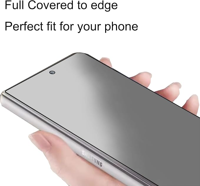 2 Pack Matte Privacy Screen Protector for Samsung Galaxy Z Fold 7 Anti-spy Anti Glare Tempered Glass Flim Front+Back
