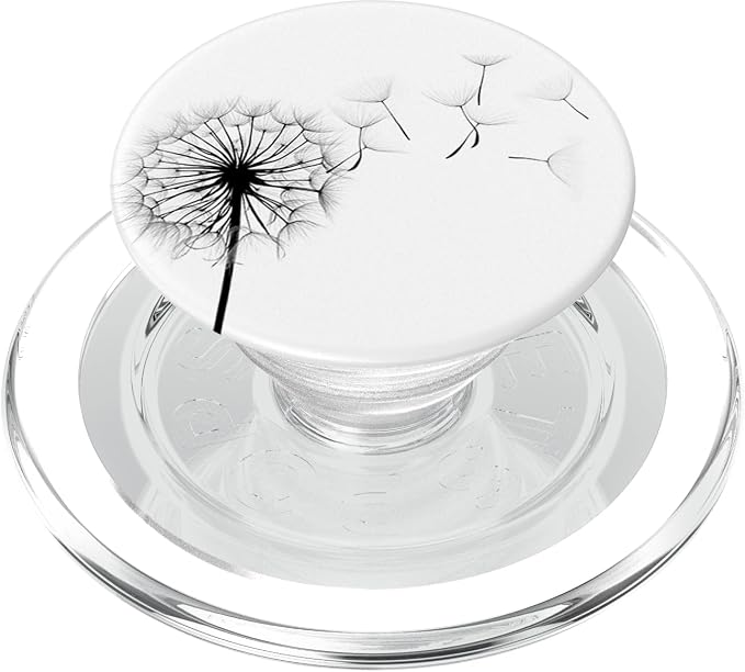 Black and White Dandelion Pop Mount Socket Cellphone Holder PopSockets Adhesive PopGrip