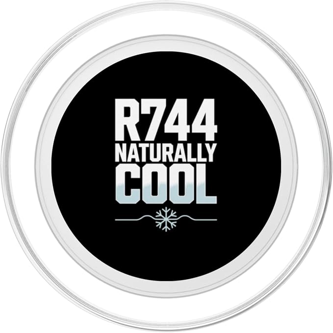R744 Naturally Cool CO2 Refrigeration Technician PopSockets Adhesive PopGrip