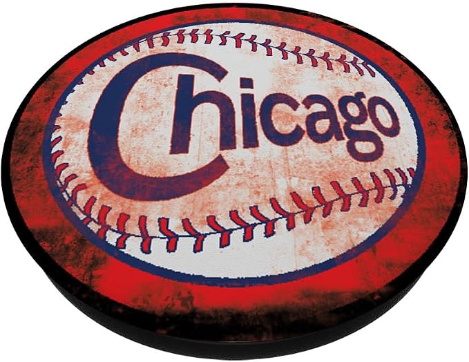 Distressed North Side Chicago Baseball Players PopSockets Adhesive PopGrip