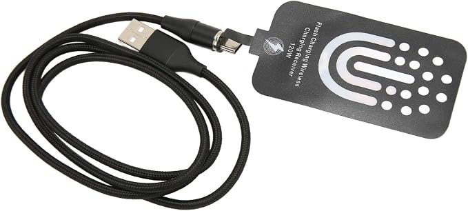 Mingzhe Wireless Charging Receiver Adapter Thin Magnetic Fast Charge for Type C Devices PVC 120W 1 X Receiver 1 X Cable