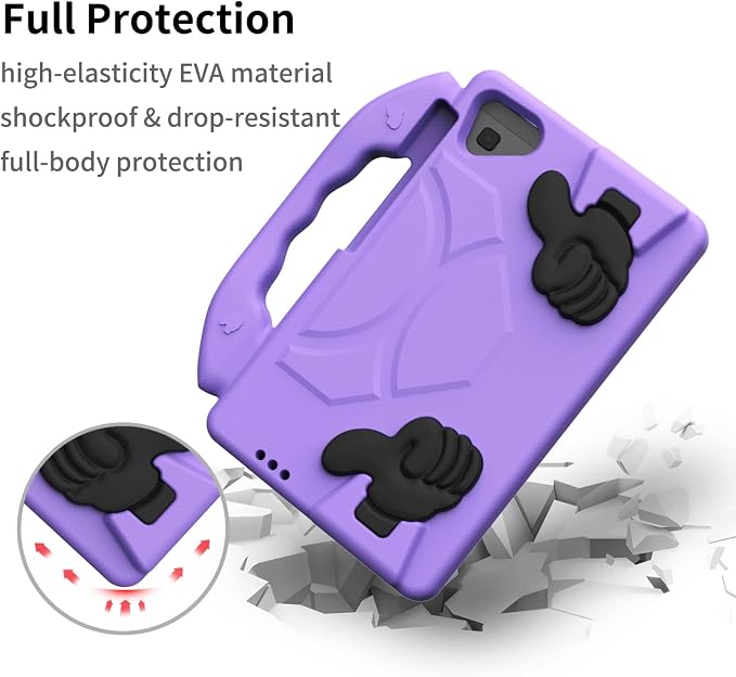 Kids Tablet Case with Built-in Kickstand and Handle Shockproof Cover Compatible with Lenovo Tab M10 FHD Plus 10.3Samsung Galaxy Tab A7/S6 Lite 10.4”Blue