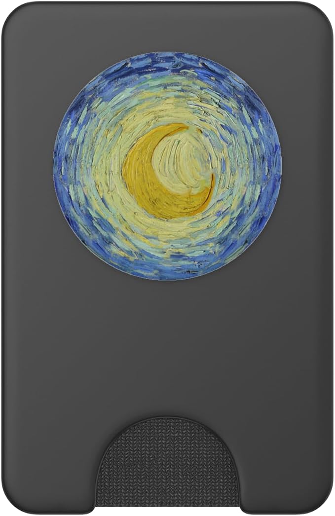 Starry Night Moon Van Gogh Fine Art Painting 2 Cla PopSockets Adhesive PopGrip