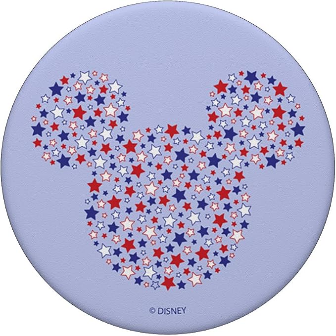 Disney Mickey &amp Friends Fourth Of July Star Fill Mouse PopSockets Standard PopGrip