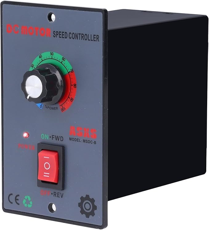URANT DC12V - 60V/20A Motor Speed Controller, with Forward and Reverse Switch,Suitable for DC Brushless Motors,Forward and Reverse Motor Speed Regulator,DC Motor Speed Controller