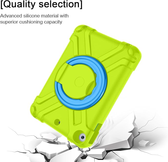 AKABEILA Compatible with Amazon Fire HD 8 2020/2022 Tablet Case，Rugged Kids Case with Stand Lightweight Shockproof Kids Friendly Tablet Cover Black