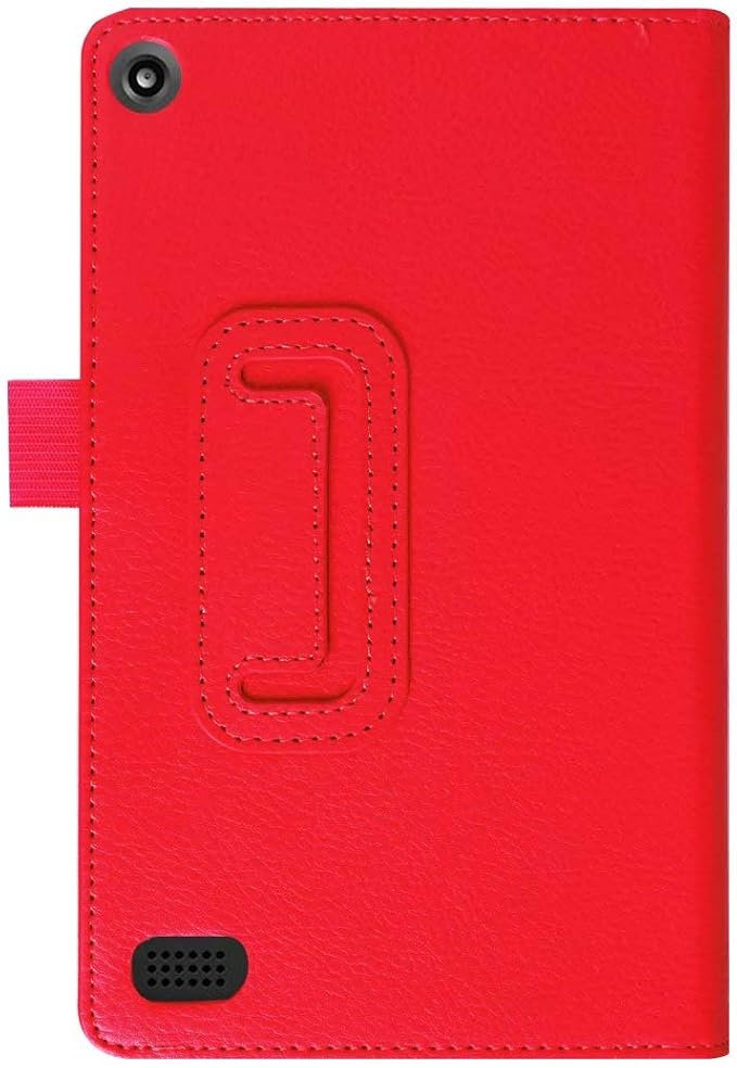 Tablet Cover for Amazon Kindle Fire 7 5th Generation(Model:SV98LN2015 Release)Ultra Slim Folio Stand Lightweight Leather Case for Kindle Fire HD7 5th Gen 7 (Li-Brown)