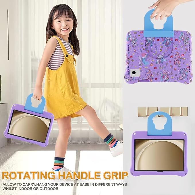 Dinosaur REVVL Tab 5G 2023 Case for Kid Boy Light EVA Kids Friendly Revvl Tab Case with Handle Kickstand Kids Pro Shockproof Full Cover Boy's Gift (KL)