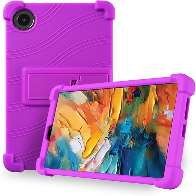 Case for TCL TAB 8 NXTPAPER 5G 8.7-Inch Tablet – Shockproof Silicone Protective Cover with Kickstand Drop-Resistant Business Style (Black)