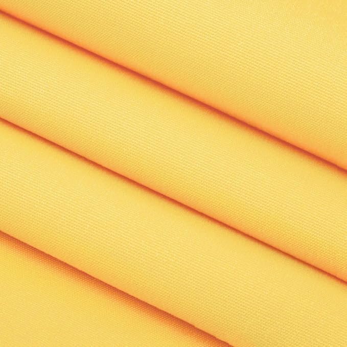RSH DECOR: Sunbrella Square Throw Pillows Set of 2 | 24" x 24" | Water and Fade-Resistant Performance Fabric | Outdoor Pillow Covers with Down-Alternative Inserts | Canvas Buttercup Yellow