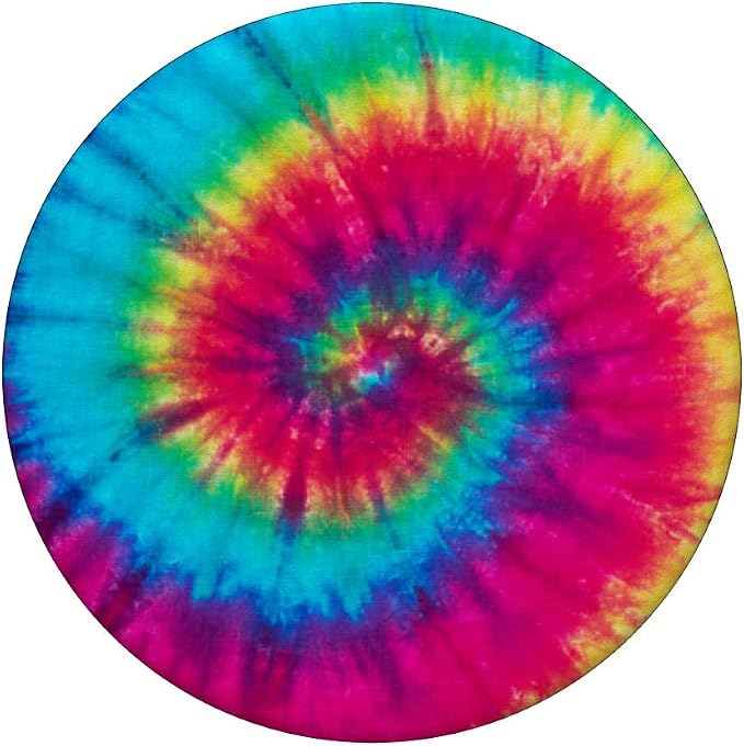 CJ Grips Tie Dye Rainbow Swirl PopSocket Adhesive PopGrip for iPhone 11