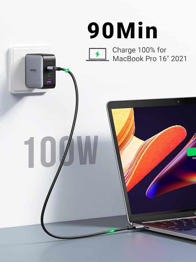 UGREEN 65W USB-C Charger with 100W USB-C Cable Bundle