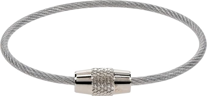 Hillman Cable Ring 6" with Lock, Steel, 1 Pack