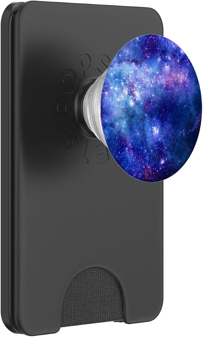 Space Pop Socket Galaxy Nebula Blue White Purple PopSockets Adhesive PopGrip
