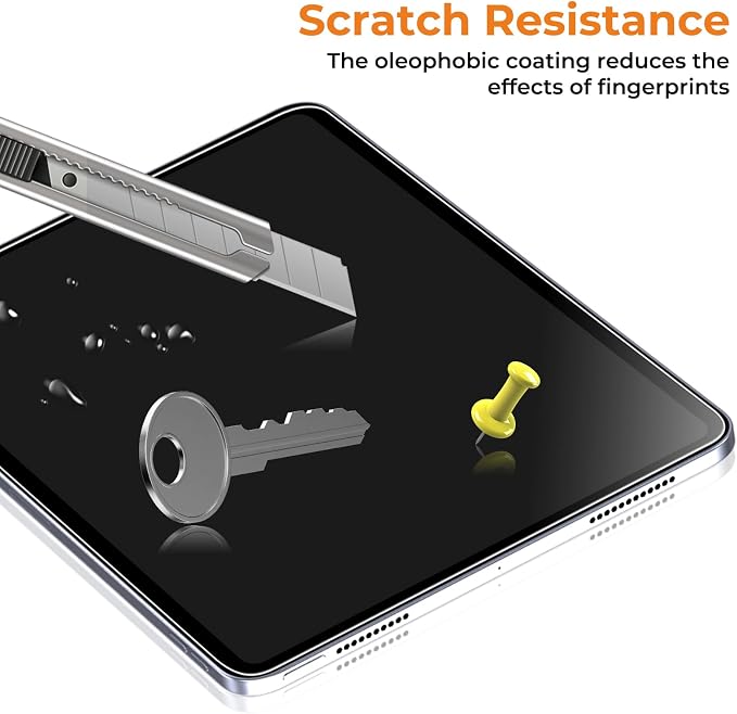 2 Pack iPad screen protector Tempered Glass with Application Tray Screen Protector for iPad A16 2025 11th/10th Generation 2022 (11-In/10.9) Touch Sensitive Scratch Resistant Easy to Install