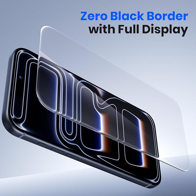 WSKEN Privacy Screen Protector for iPhone 17 Pro - Full Coverage Tempered Glass 24° Anti Spy Private Screen Auto Alignment Installation Tool Full Edge Case Friendly Protector